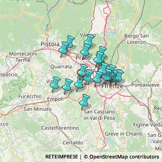 Mappa Via di Lupaia, 50058 Signa FI, Italia (9.9705)