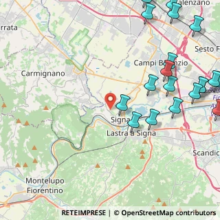 Mappa Via di Lupaia, 50058 Signa FI, Italia (6.3595)