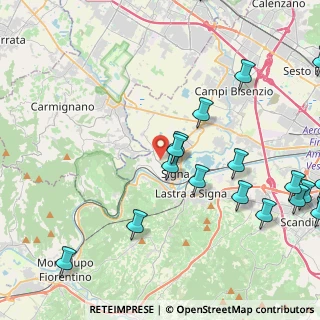 Mappa Via di Lupaia, 50058 Signa FI, Italia (5.97263)