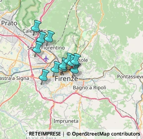 Mappa Le Cure, 50133 Firenze FI, Italia (4.77667)