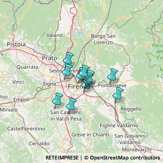 Mappa Le Cure, 50133 Firenze FI, Italia (7.87667)