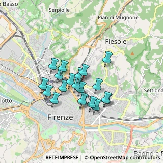 Mappa Le Cure, 50133 Firenze FI, Italia (1.3985)