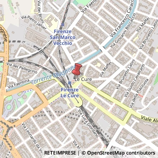 Mappa Piazza delle Cure,  3, 50133 Firenze, Firenze (Toscana)