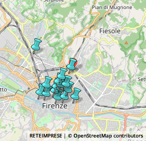 Mappa Via Luigi la Vista, 50133 Firenze FI, Italia (1.68667)