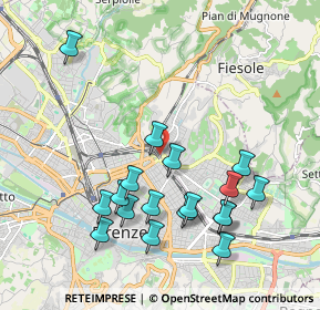 Mappa Via Luigi la Vista, 50133 Firenze FI, Italia (2.09722)