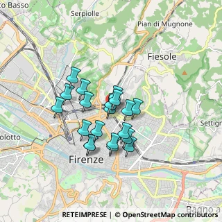 Mappa Via Luigi la Vista, 50133 Firenze FI, Italia (1.331)