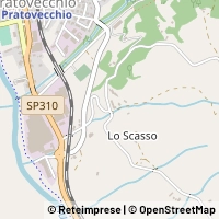 지도 Pratovecchio Stia