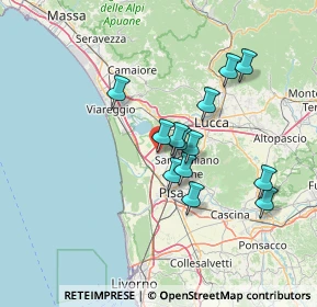 Mappa Via Primo Carnera, 56019 Vecchiano PI, Italia (11.75769)