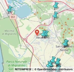 Mappa Via Primo Carnera, 56019 Vecchiano PI, Italia (7.186)