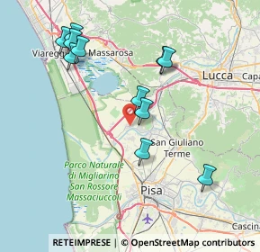 Mappa Via Primo Carnera, 56019 Vecchiano PI, Italia (8.18)
