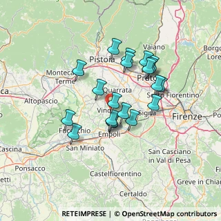 Mappa Via di Faltognano, 50059 Vinci FI, Italia (11.848)