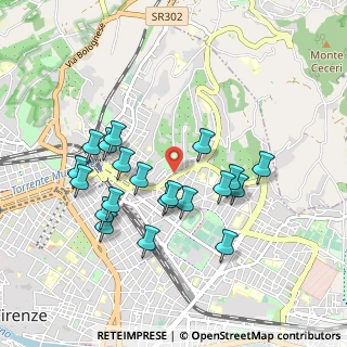 Mappa Piazza Galileo Ferraris, 50131 Firenze FI, Italia (0.9085)