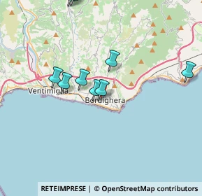 Mappa Via Luigi Antonio Allavena, 18012 Bordighera IM, Italia (4.87182)