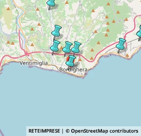 Mappa Via Luigi Antonio Allavena, 18012 Bordighera IM, Italia (5.49583)