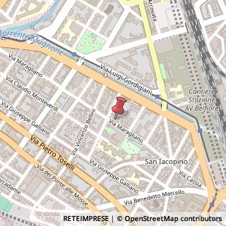 Mappa Via Maragliano, 42, 50144 Firenze, Firenze (Toscana)