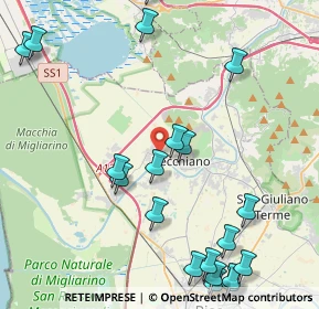 Mappa Via D'Ombra, 56019 Vecchiano PI, Italia (5.568)