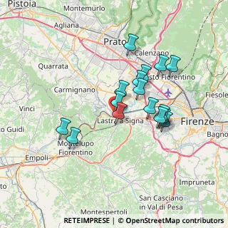 Mappa Via delle Fornaci, 50058 Signa FI, Italia (6.19375)