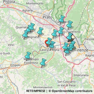 Mappa Via delle Fornaci, 50058 Signa FI, Italia (7.2585)