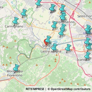 Mappa Via delle Fornaci, 50058 Signa FI, Italia (5.8235)