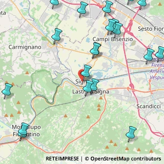 Mappa Via delle Fornaci, 50058 Signa FI, Italia (6.2095)
