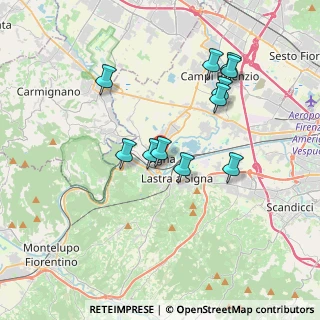 Mappa Piazza Cavour, 50058 Signa FI, Italia (3.48091)