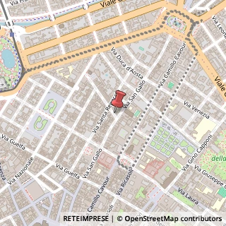 Mappa Via delle Ruote, 8r, 50129 Firenze, Firenze (Toscana)