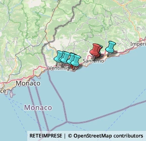 Mappa Via 1º Maggio, 18012 Bordighera IM, Italia (7.82917)