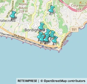 Mappa Via Roberto, 18012 Bordighera IM, Italia (0.62818)