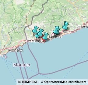 Mappa Via Marinai D'Italia, 18012 Bordighera IM, Italia (8.52727)