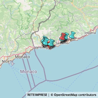 Mappa Via San Marco, 18012 Bordighera IM, Italia (6.91308)