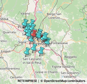 Mappa Firenze, 50137 Firenze FI, Italia (10.0875)