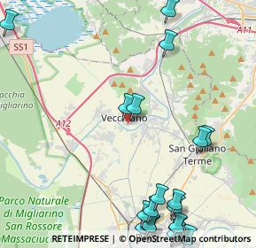 Mappa Via Martiri di Marzabotto, 56019 Vecchiano PI, Italia (6.2625)