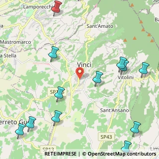Mappa Via I Maggio, 50059 Vinci FI, Italia (3.21615)