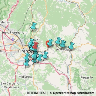 Mappa Via del Fornaccio, 50012 Bagno a Ripoli FI, Italia (6.52222)