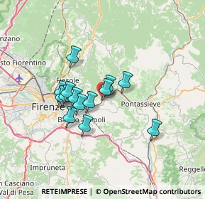 Mappa Via del Fornaccio, 50012 Bagno a Ripoli FI, Italia (5.305)