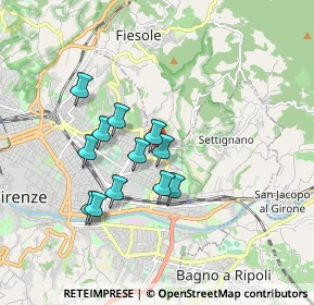 Mappa Via Giovanni Papini, 50135 Firenze FI, Italia (1.50833)