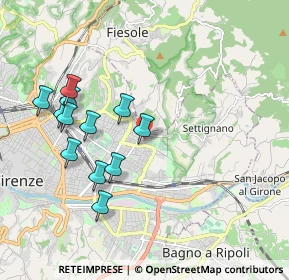 Mappa Via Giovanni Papini, 50135 Firenze FI, Italia (1.96917)