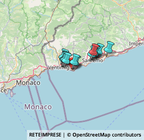 Mappa Vittorio Emanuele, 18012 Bordighera IM, Italia (6.87231)