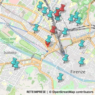 Mappa Via ponte alle mosse, 50136 Firenze FI (1.37)