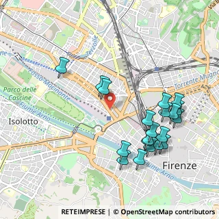 Mappa Via ponte alle mosse, 50136 Firenze FI (1.1015)