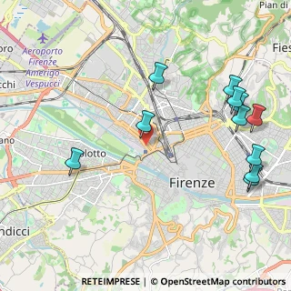 Mappa Via ponte alle mosse, 50136 Firenze FI (2.62182)