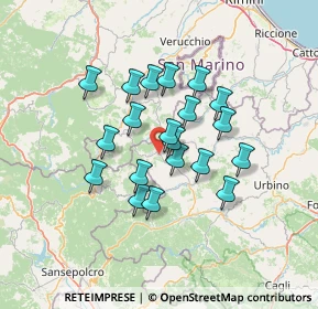 Mappa Via Pian dei Roghi, 61021 Carpegna PU, Italia (10.9725)