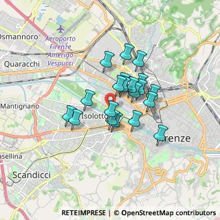 Mappa Viale degli Olmi, 50144 Firenze FI, Italia (1.2455)