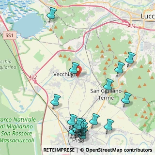 Mappa Piazza Giovanni XXIII, 56017 San Giuliano Terme PI, Italia (5.997)