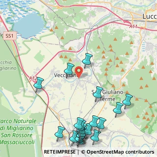 Mappa Piazza Giovanni XXIII, 56017 San Giuliano Terme PI, Italia (6.103)