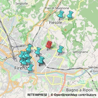 Mappa Via Aurelio Nicolodi, 50131 Firenze FI, Italia (2.19333)