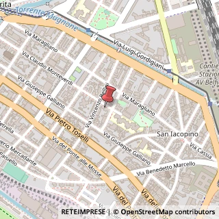Mappa Via Claudio Monteverdi, 3A, 50144 Firenze, Firenze (Toscana)