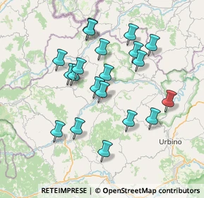 Mappa Via Aldo Moro, 61028 Sassocorvaro PU, Italia (6.967)