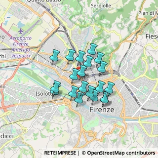 Mappa Via Ponte all'Asse, 50144 Firenze FI, Italia (1.301)