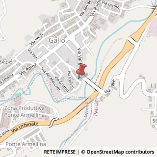 Mappa Via Stabilimento, 25, 61020 Petriano, Pesaro e Urbino (Marche)